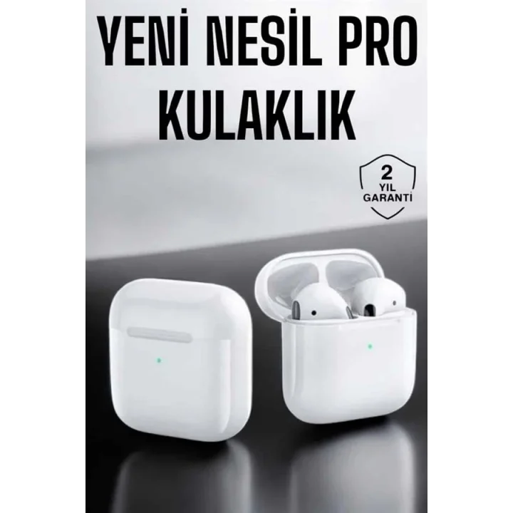 Mey İthalat® Yeni Nesil Pro Bluetooth Kulaklık Uzun Pil Ömrü Beyaz