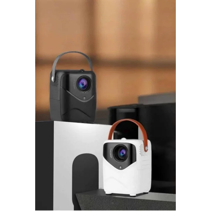 Mey İthalat® Yüksek HD Görünümlü Taşınabilir Projeksiyon Cihazı