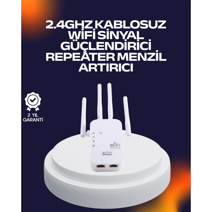Mey İthalat® Yüksek Hızlı Parazit Önleyici WiFi Repeater Router