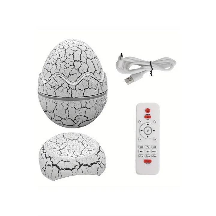 Mey İthalat® Yumurta Görünümlü Masa ve Gece Lambası Renk Değiştirebilen Projektör
