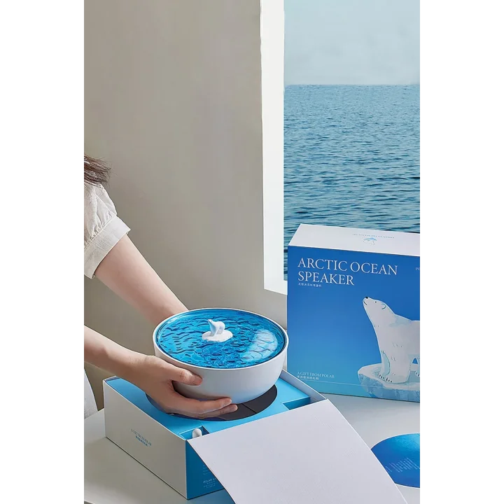 Mey İthalat®  Z5 Arktik Okyanus Temalı BT Kablosuz Hoparlör - Mavi