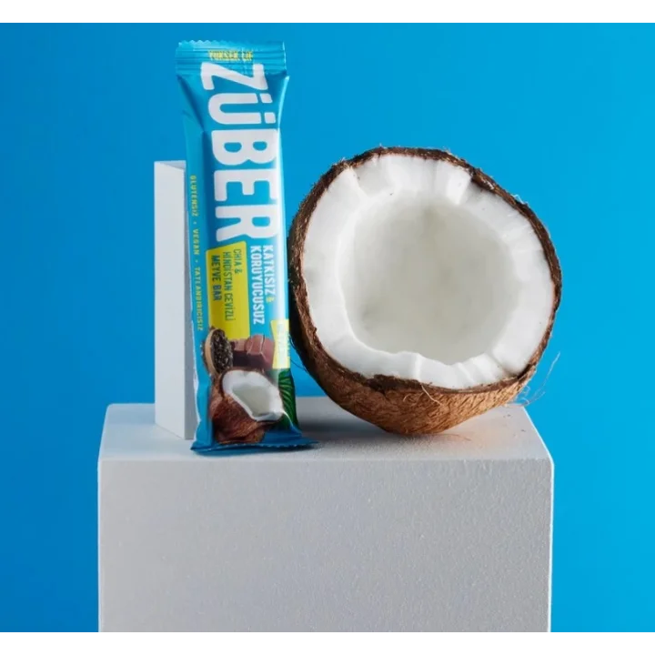 Mey İthalat® Meyve Barı 40 Gr Chia ve Hindistan Cevizli