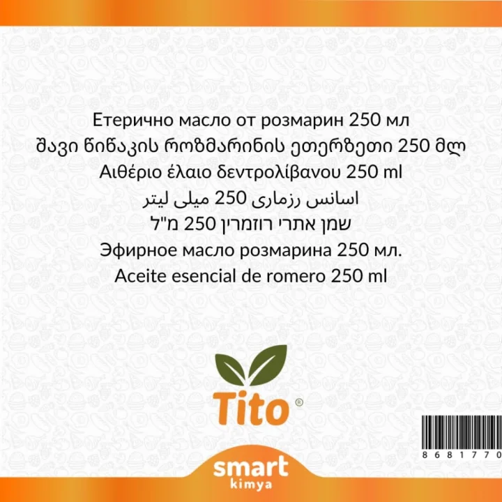 Biberiye Uçucu Yağı 250 ml