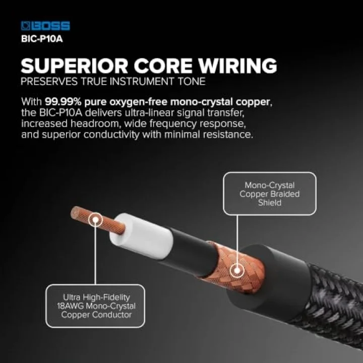 BIC-P10A Premium L/L Uçlu 3m Enstrüman Kablosu