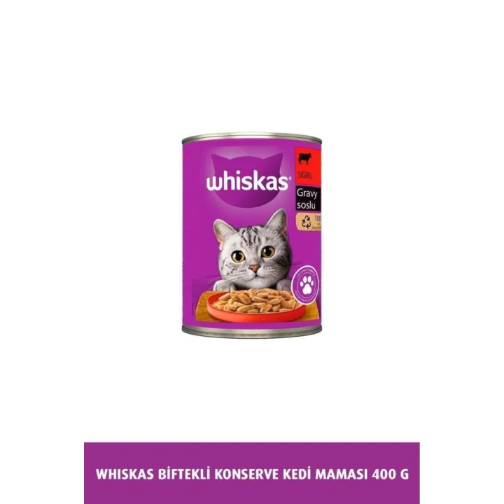 Biftekli Konserve Kedi Maması 400 G