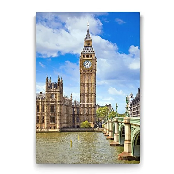 Big Ben Saat Kulesi Londra Tablosu - 80x125cm