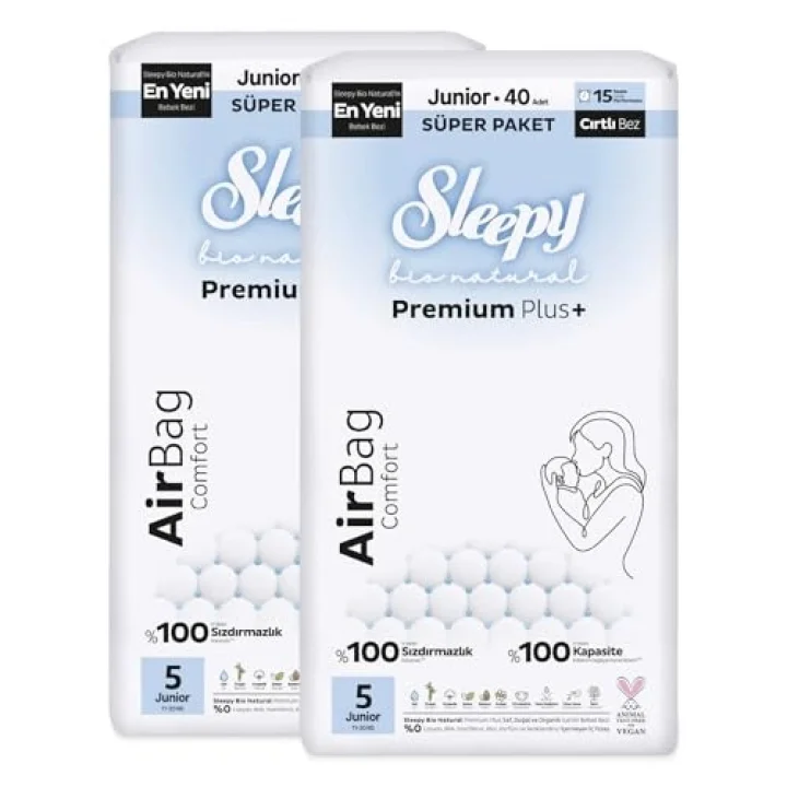 Bio Natural Premium Plus Airbag Comfort Avantaj Paketi Bebek Bezi 5 Numara Junior 80 Adet