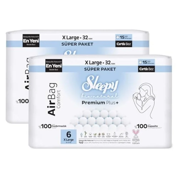 Bio Natural Premium Plus Airbag Comfort Avantaj Paketi Bebek Bezi 6 Numara Xlarge 64 Adet