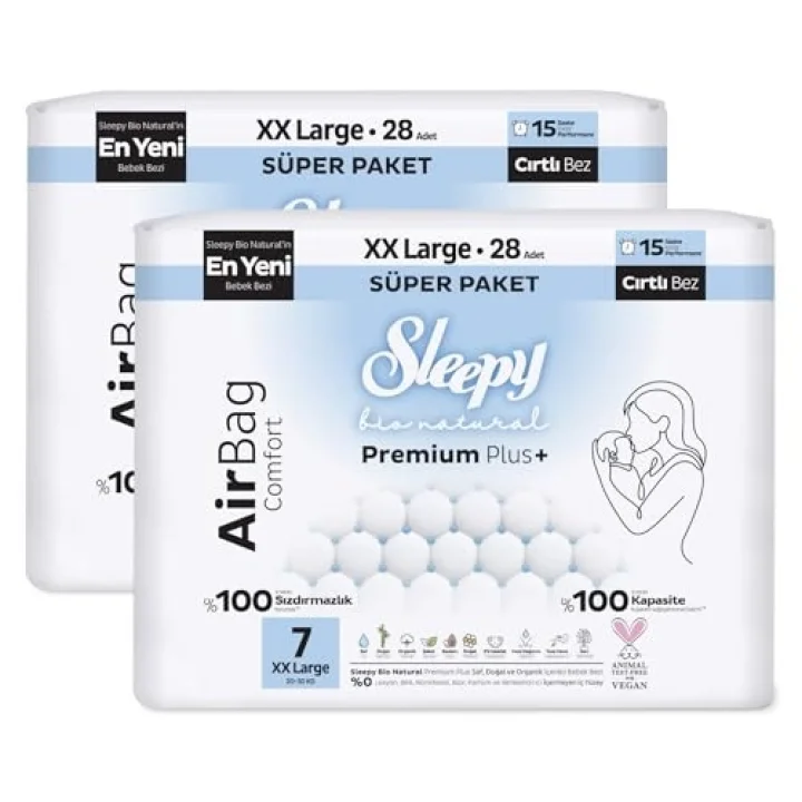 Bio Natural Premium Plus Airbag Comfort Avantaj Paketi Bebek Bezi 7 Numara Xxlarge 56 Adet