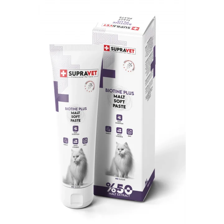 Biotine Plus Kediler için Tüy Sağlığı Güçlendirici Malt Paste 100 Gr