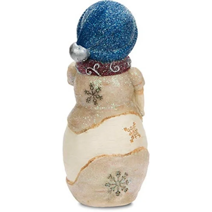 Birchhearts HUG My Heart kardan adam figürü, Kedi, 12,7 cm beyaz