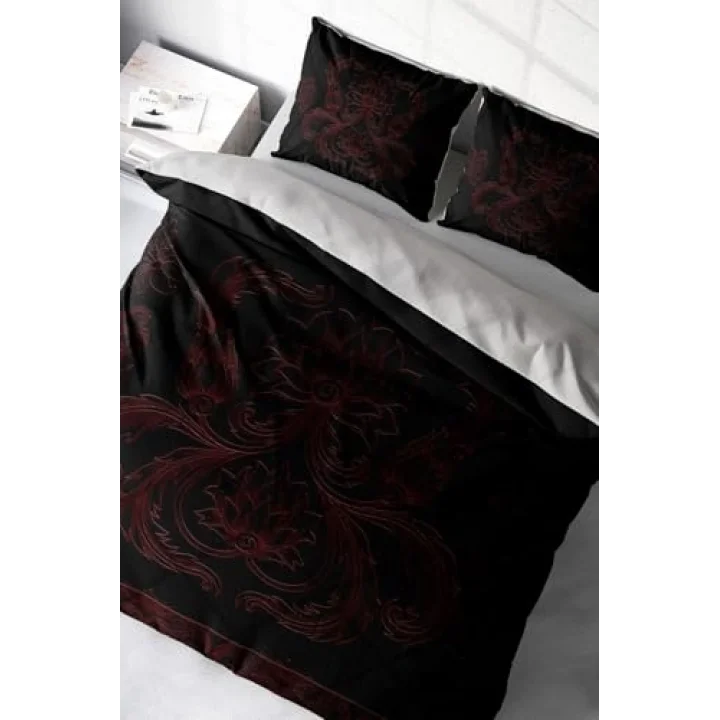 Black Baroque 3D Çift Kişilik Nevresim Takımı, monohome7358