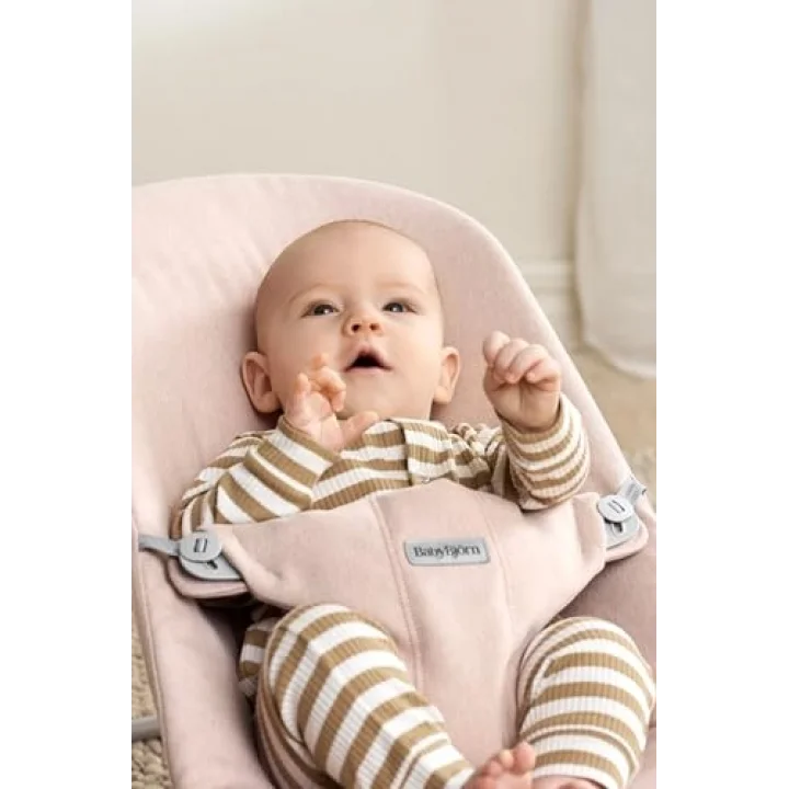 Bliss bebek beşiği, dokuma melanj, açık pembe