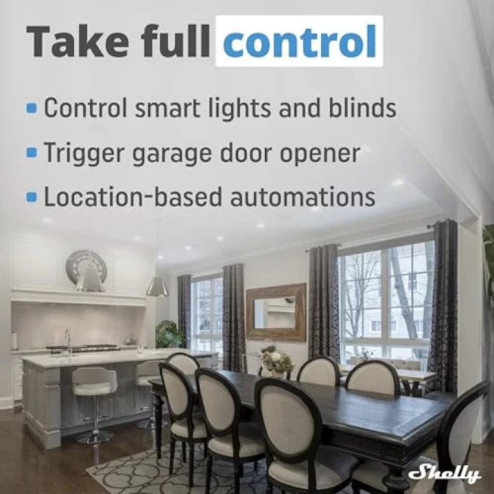 Blu Button Tough Ivory – Smart Scene Bluetooth tuşu, ev otomasyonu, IP54 sertifikalı, uzun menzil (10 – 30 m), çoklu tıklama etkinleştirme, ağ geçidi gerekli, BTHome protokolü