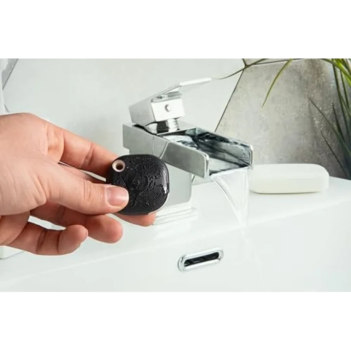 Blu Button Tough Siyah | Bluetooth kontrollü akıllı düğme | Cihazları kısma, açma ve kapatma ve sahneleri etkinleştirme, ev otomasyonu | Koruma sınıfı IP54 | iOS Android uygulaması