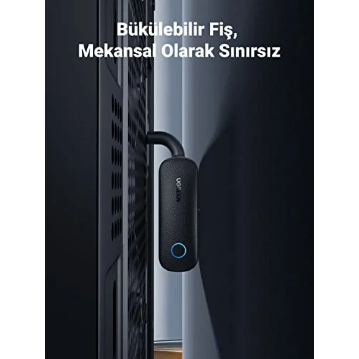 Bluetooth 5.0 Verici 3.5mm Jack ve Dahili Mic Araç Mikrofon Bluetooth Adaptörü ile 2si 1 Arada Alıcı Siyah