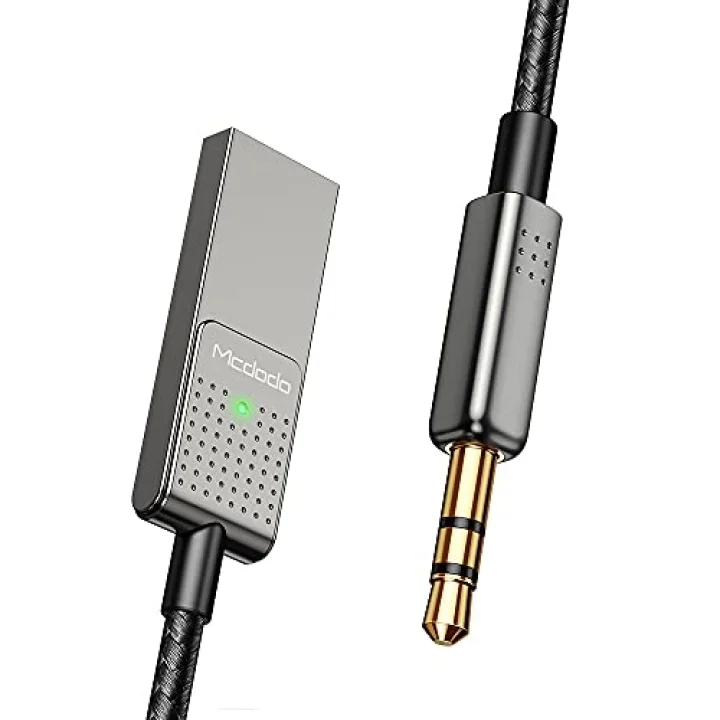 Bluetooth Car Receiver Aux, Gri