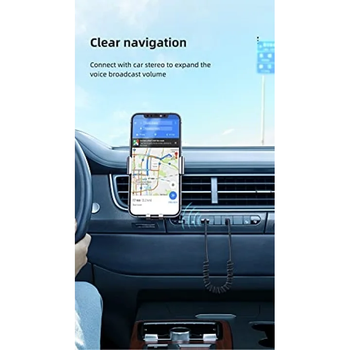 Bluetooth Car Receiver Aux, Gri