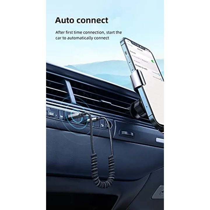 Bluetooth Car Receiver Aux, Gri