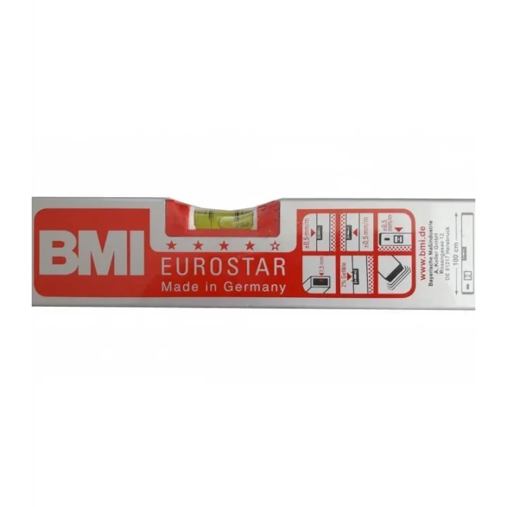 Mey İthalat® BMI Eurostar 690 Alüminyum Su Terazisi 100 Cm