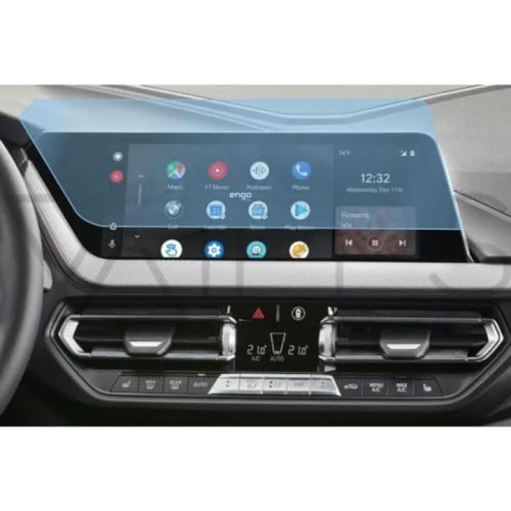 Bmw 118i Multimedya 10.25 İnç İle Uyumlu Ekran Koruyucu Şeffaf Nano