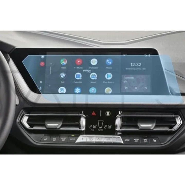 Bmw 118i Multimedya 10.25 İnç İle Uyumlu Ekran Koruyucu Şeffaf Nano