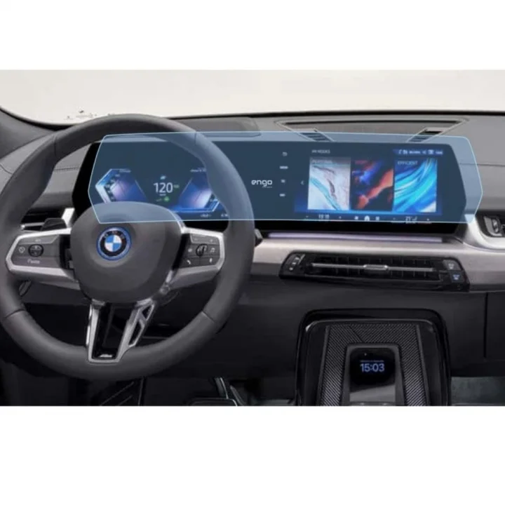 Bmw iX2 İle Uyumlu Ekran Koruyucu Multimedya U10 Kavisli Tek Parça