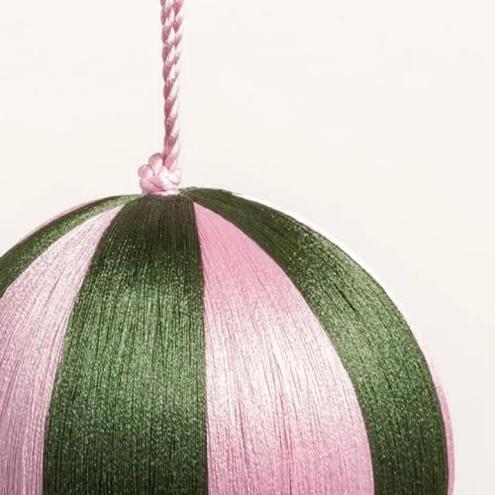 Bombay Pembe - Yeşil - Dekoratif Obje 10 Cm