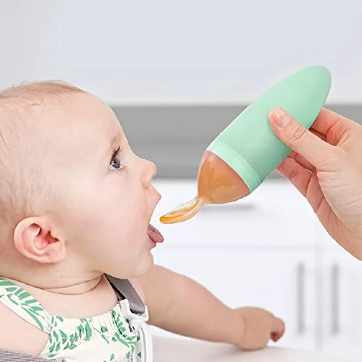Boon TOMY SQUIRT Silikon Mama Kaşık (Yeşil)