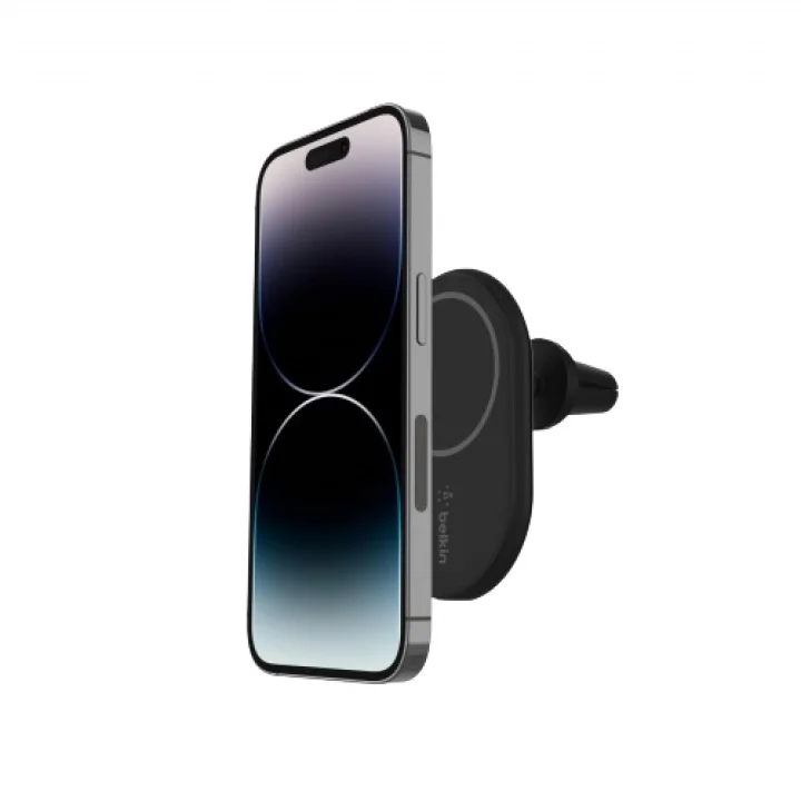 BoostCharge Kablosuz Şarj Manyetik Araç Telefonu Montaj Tutacağı, MagSafe Etkinleştirilmiş aygıtlar ile uyumlu (Kablo Dahil)