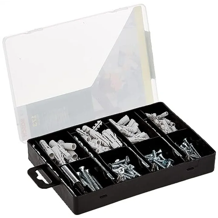 Bosch 2607019511 sabitleme için komple set, 173 adet, 4 uç