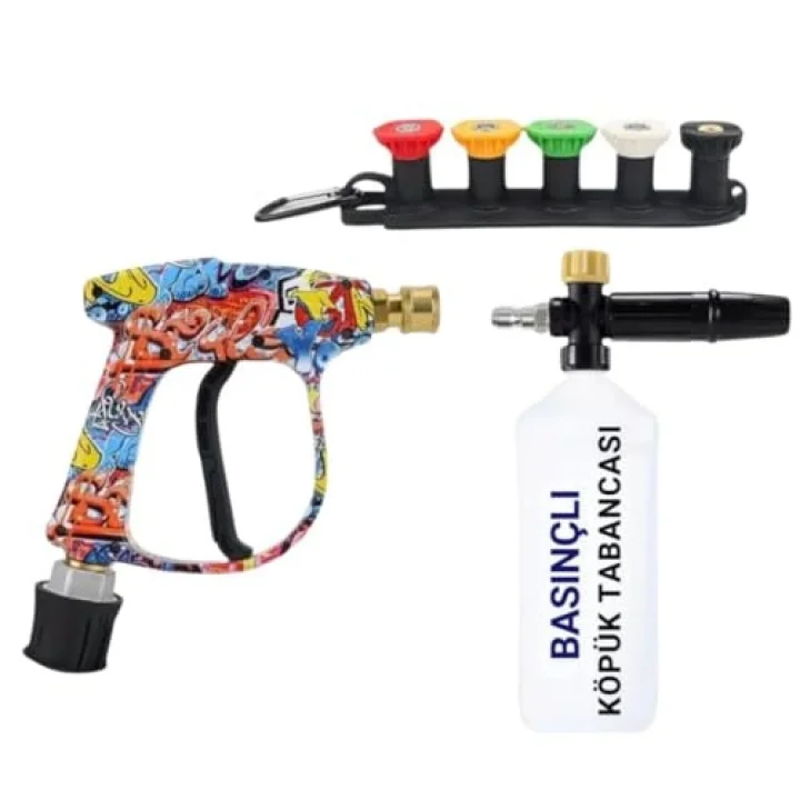 Bosch Aquatak Serisi ile Uyumlu 5 Nozzle Set Bosch Basınçlı Araç Yıkama Tabancası Seti Basınçlı Yıkama Makinesi Bear