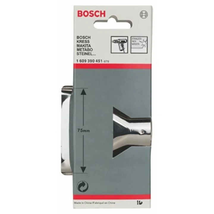 Bosch Professional Accessories 1609390451 aksesuarı Flaechenduesen 75 mm, 33,5 mm