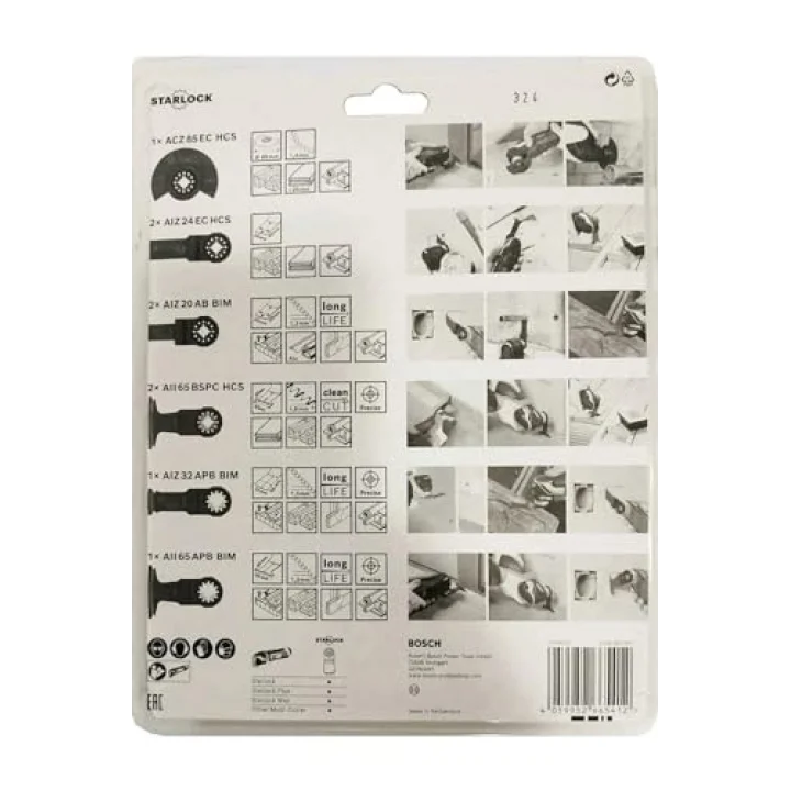 Bosch Professional Starlock Ahşap ve Metal Raspa Testere Seti 9 Parça 2608669146