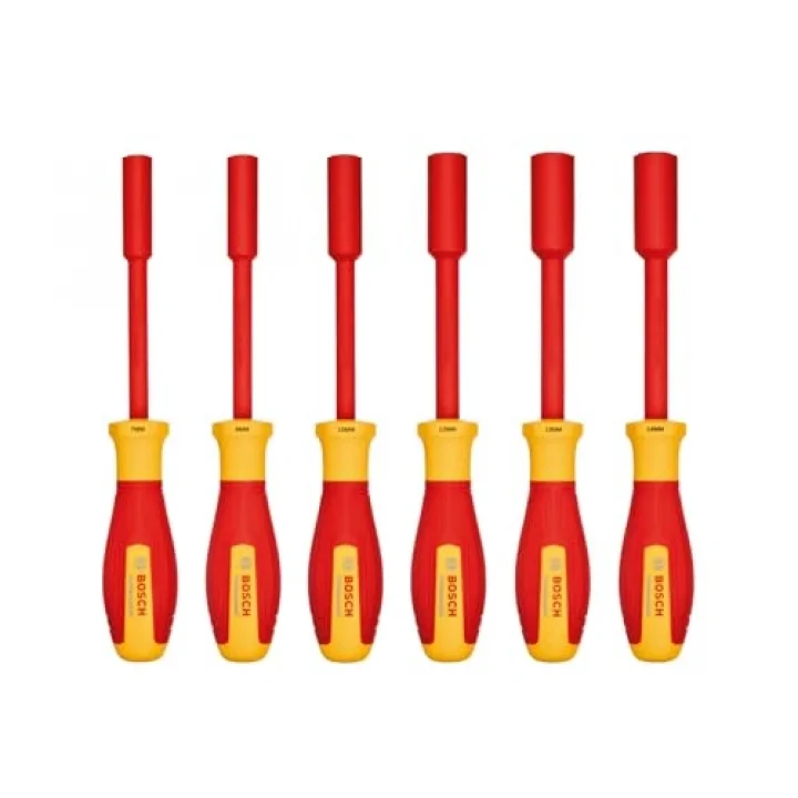 Bosch Profesyonel VDE Lokma Anahtar Seti Hex 6 Parça (1x Lokma Anahtar Seti 6 Parça (7,8,10,12,13,14mm))