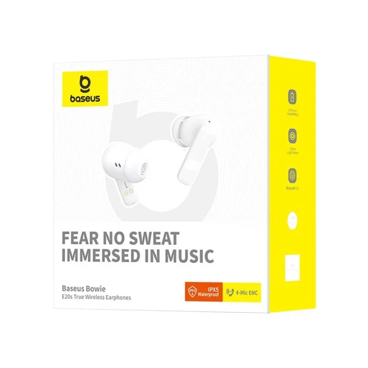 Bowie E20s True Wireless Earphones Stellar White
