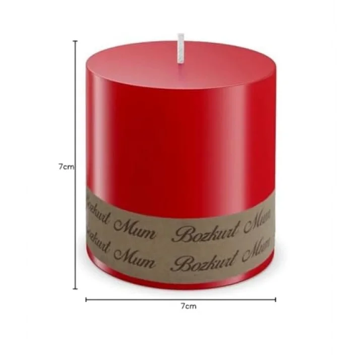 Bozkurt Mum Silindir Mum 7cm Çap X 7cm Boy Dev Mum 7 Cmx 7cm Silindir Mum 7x7 Cm mum7x7 (BEYAZ) [Enerji Sınıfı A]