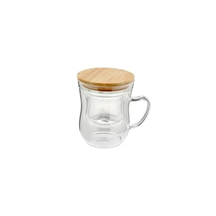 Brew - Süzgeçli Cam Çay Bardağı 400ml