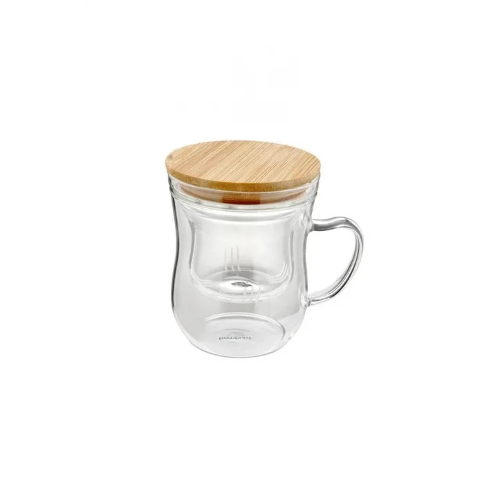 Brew - Süzgeçli Cam Çay Bardağı 400ml