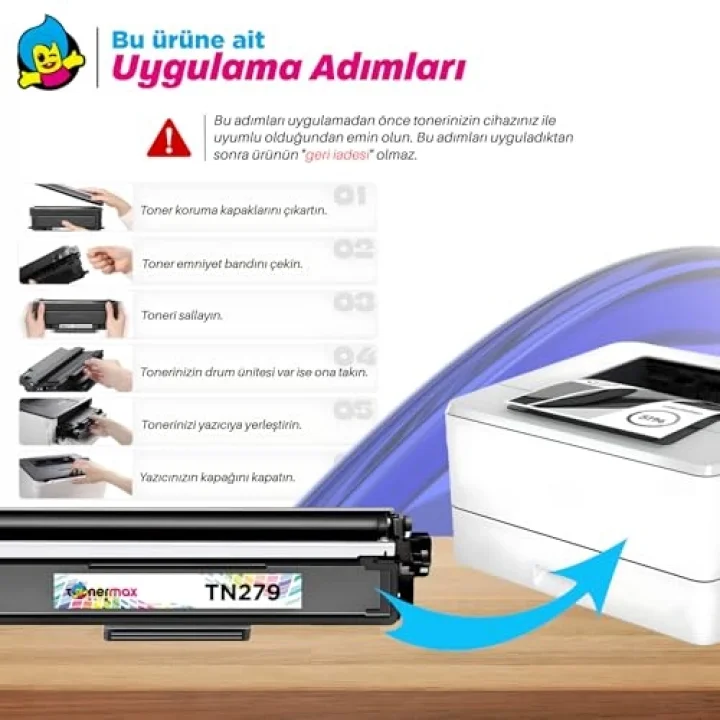 Brother Uyumlu MFC-L3270CDW Muadil Toner Set- Çipli /TN-279XL