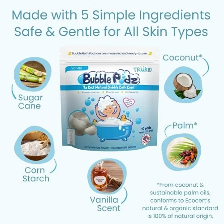 Bubble Podz Vanilya Kokulu Banyo Köpüğü - 10 adet