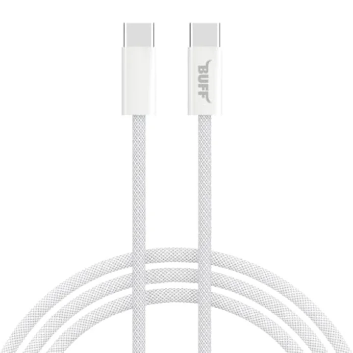 Buff Bl74 Örgülü 60W 1.2M Data Ve Şarj Kablosu, Bükülmeye Dayanıklı, Hızlı Şarj, Type-C To Type-C