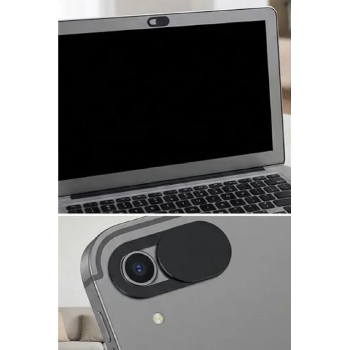 Buffer 3lü Webcam Kapatıcı, Laptop Tablet ve Telefon Uyumlu, Plastik, Siyah