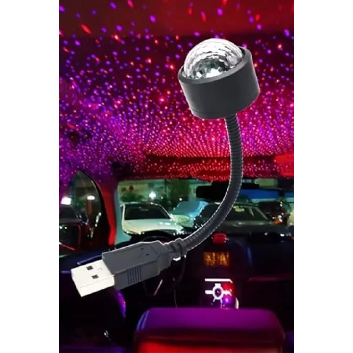 BUFFER® USB Sese Duyarlı 8 Farklı Mod Işıklı LED Atmosfer Işığı – Ambiyans Aydınlatması