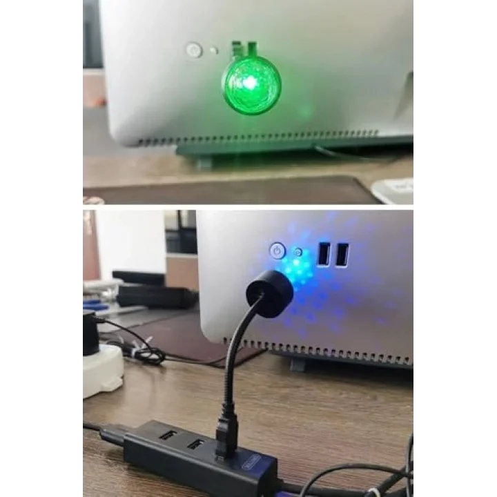 BUFFER® USB Sese Duyarlı 8 Farklı Mod Işıklı LED Atmosfer Işığı – Ambiyans Aydınlatması