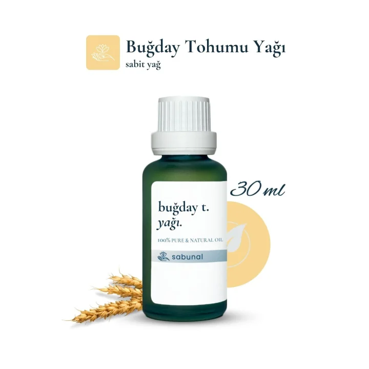 Buğday Tohumu Yağı 30 ml - Yoğun Nem Destekli Selülit Karşıtı Doğal Yağ
