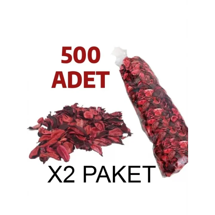 Büyük Boy 500 Adet Kuru Gül Kurusu Yaprağı Hediye Süs Dekor Romantik