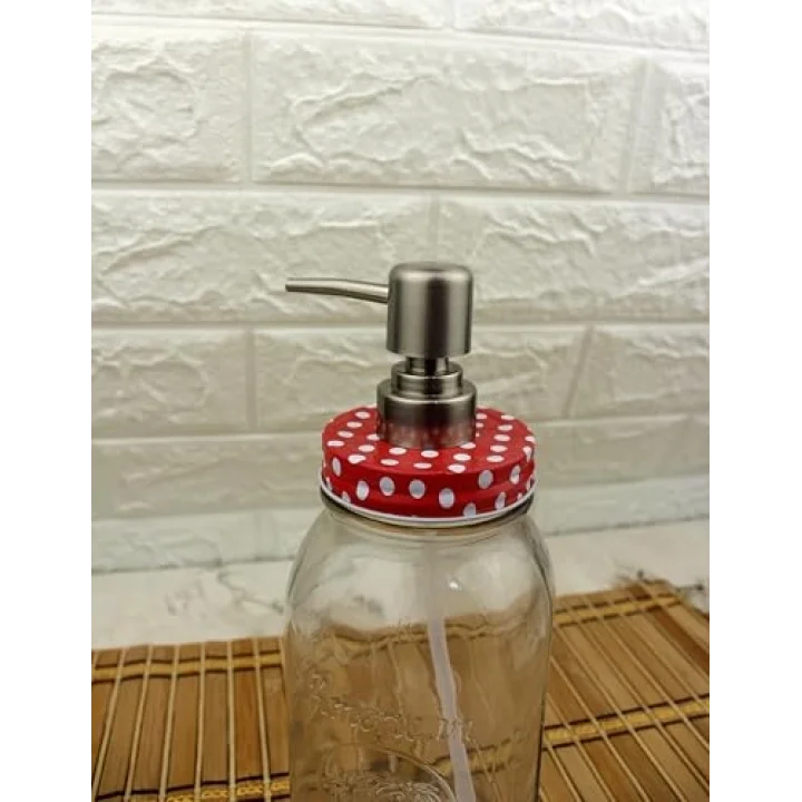 Büyük Boy Cam Sıvı Sabunluk 800ml
