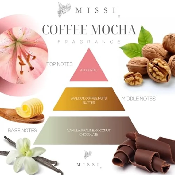 Büyük Üfleme Cam Ahşap Fitilli Coffe Mocha Vegan Mum(380 gr)