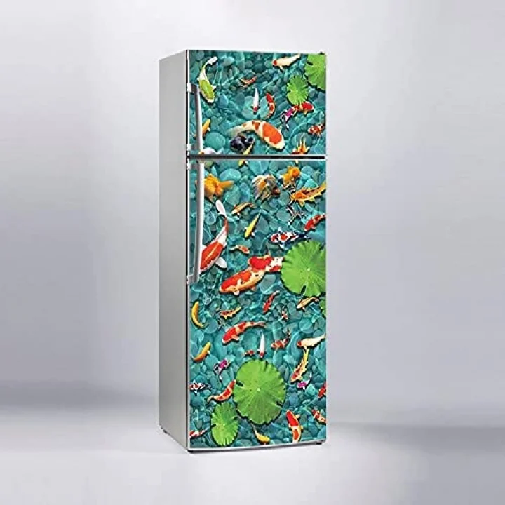 Buzdolabı Sticker Kaplama Dolap Kaplama Etiketi Balıklar